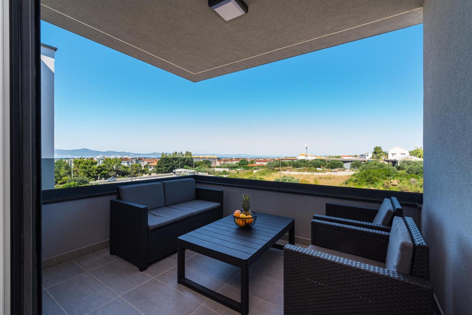 Appartement Skyline Luxe à Zadar Extérieur photo