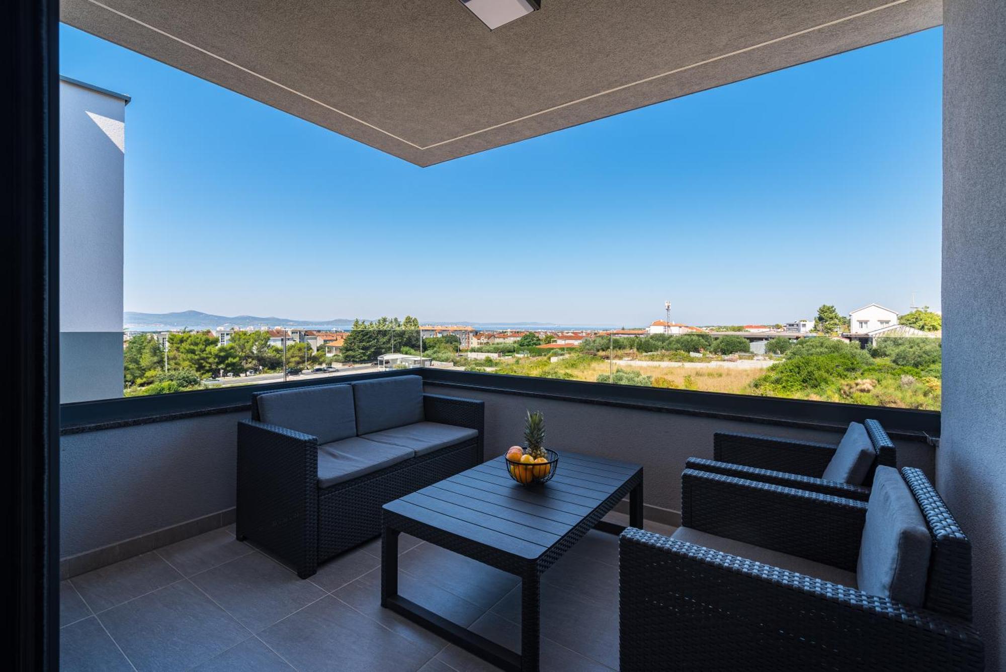 Appartement Skyline Luxe à Zadar Extérieur photo